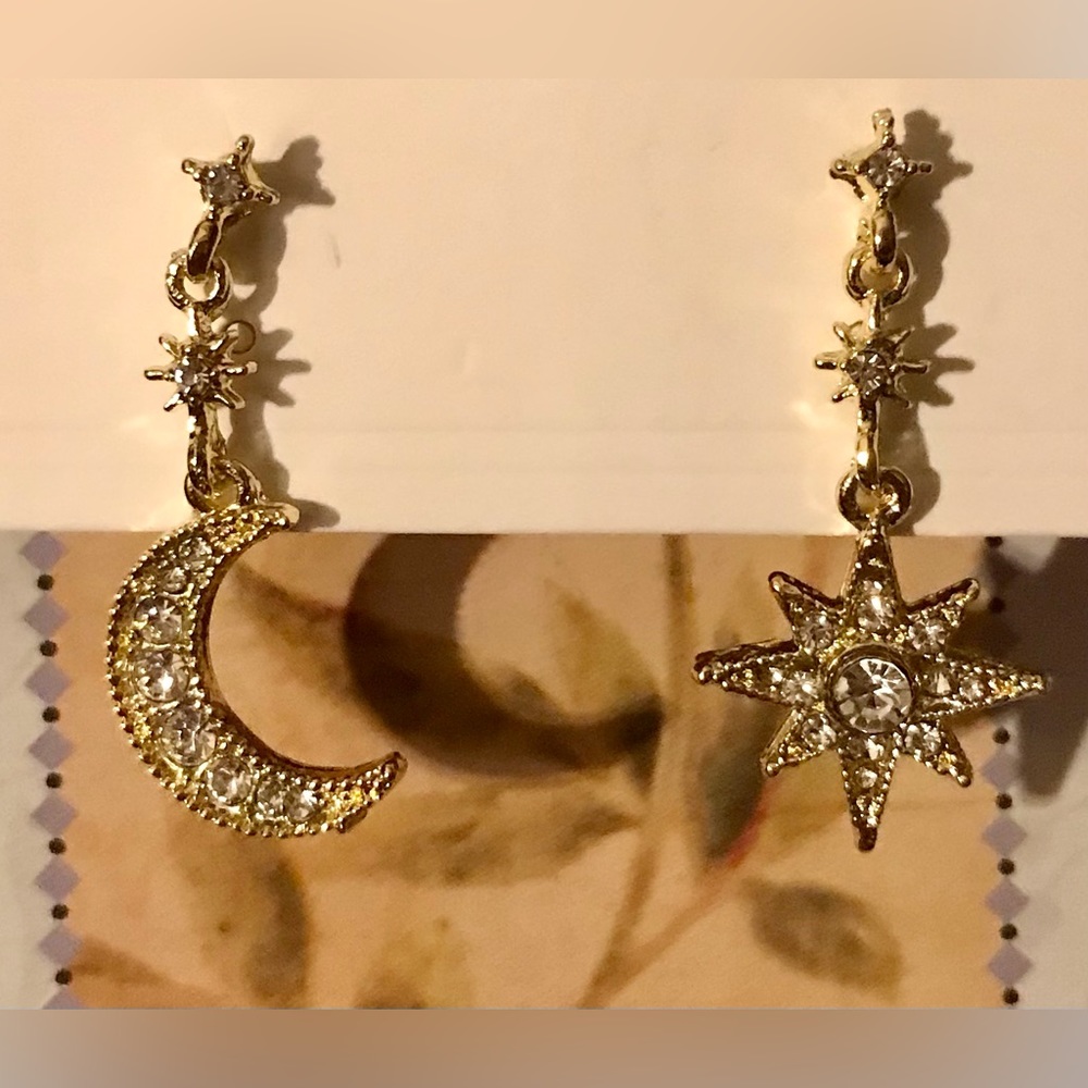 2for$10. Moon and Star Earrings